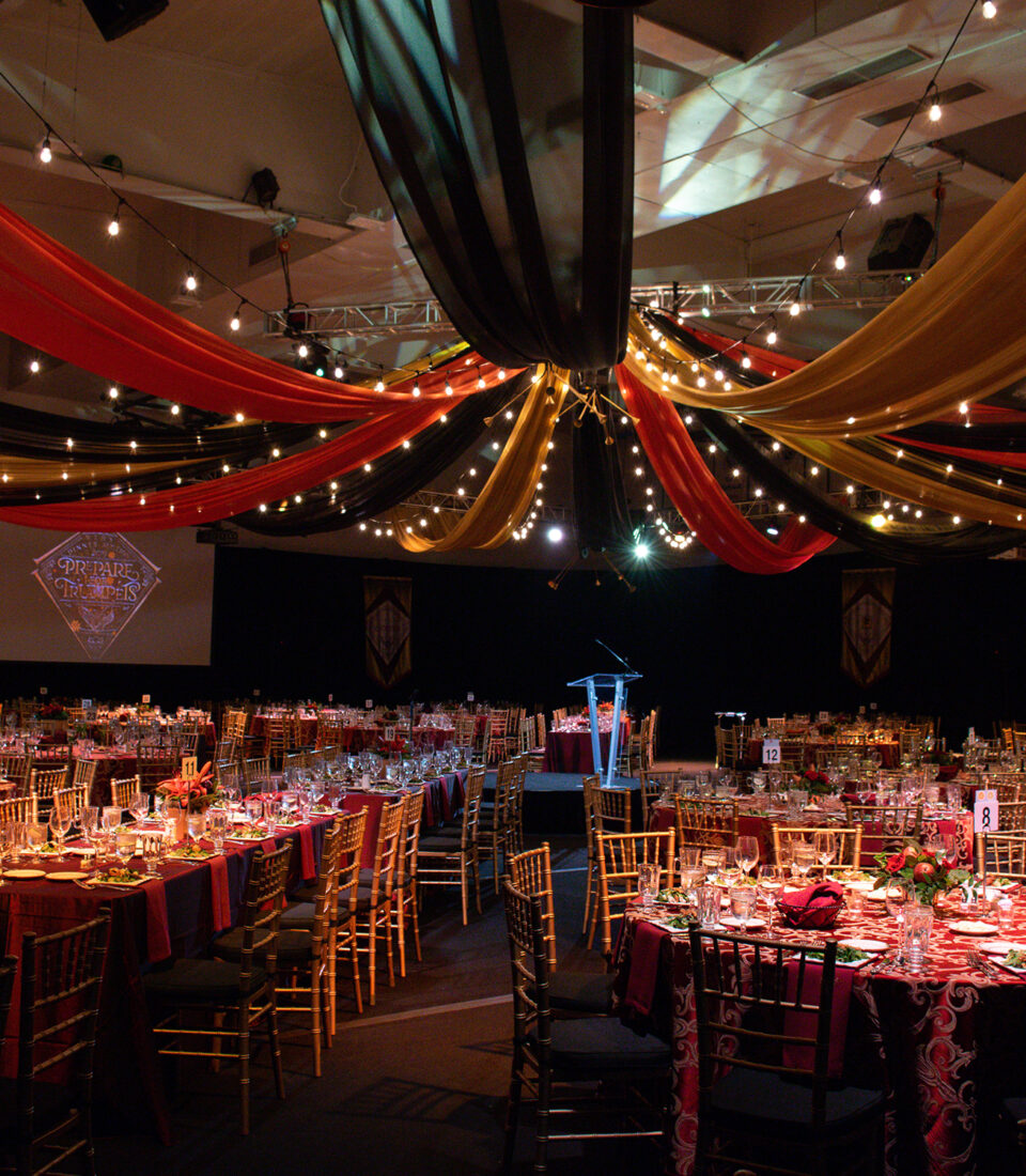 galas and fundraisers table settings